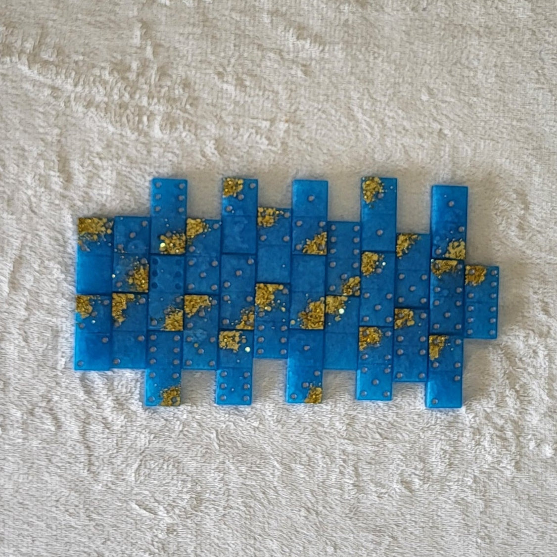 Jeu De Dominos Bleu&Gold