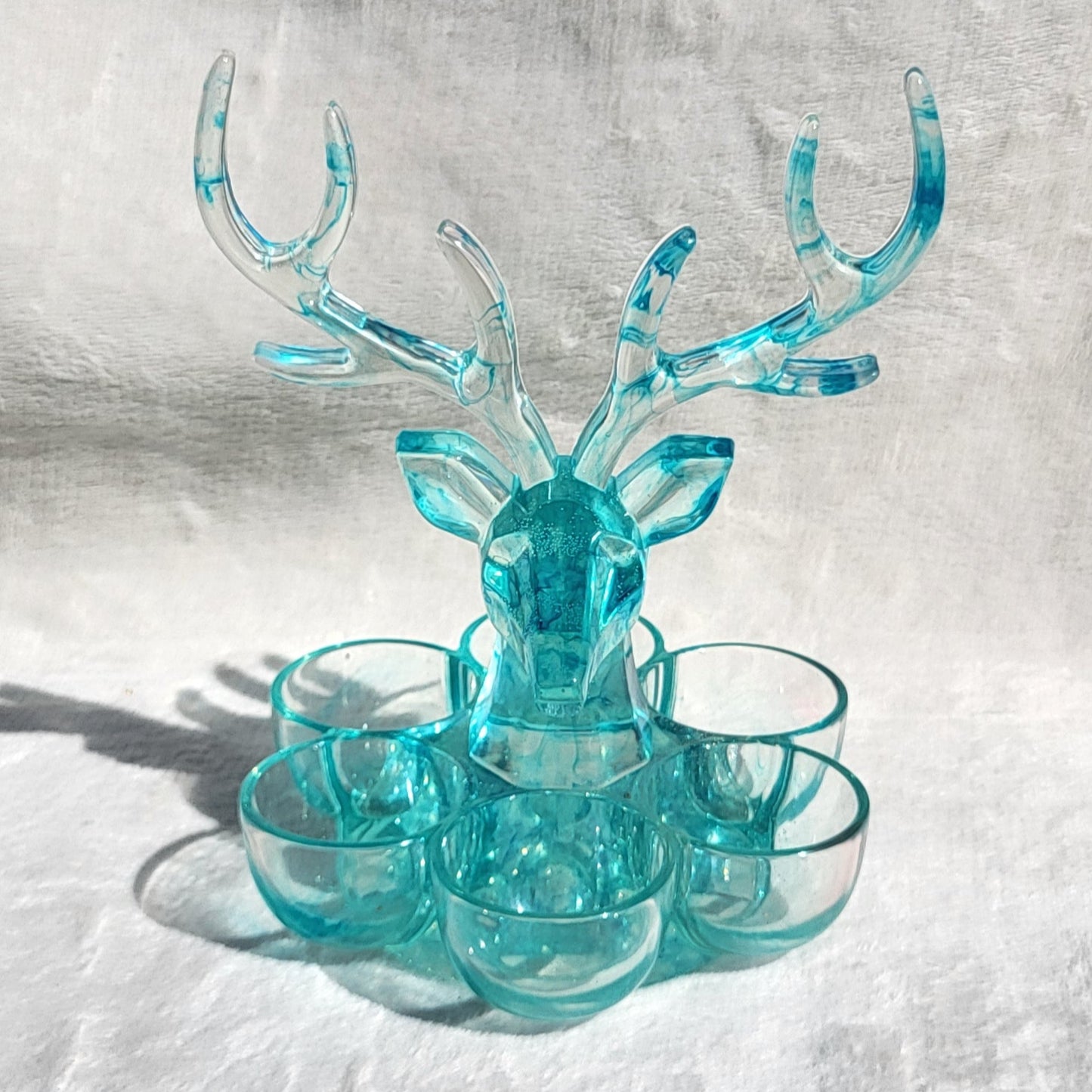 Porte Bijoux - Tête De Cerf Cyan
