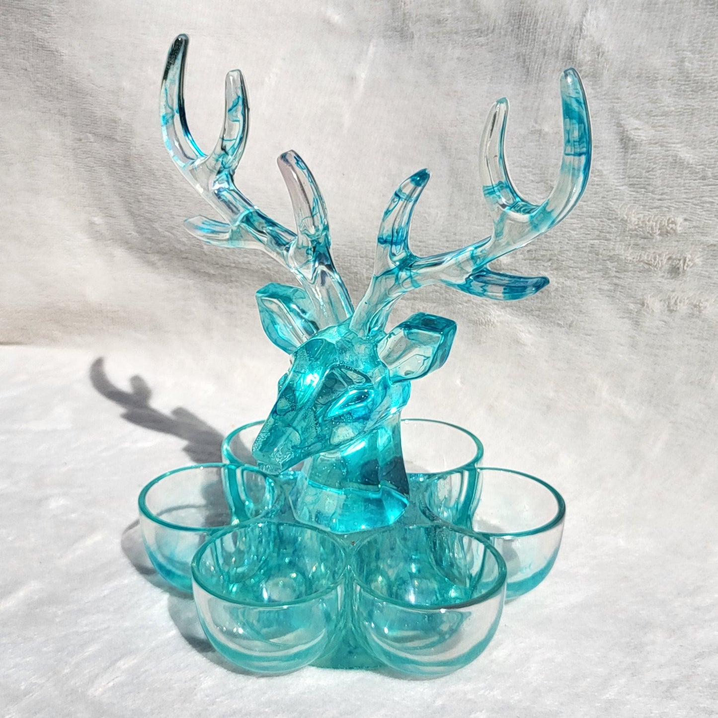 Porte Bijoux - Tête De Cerf Cyan