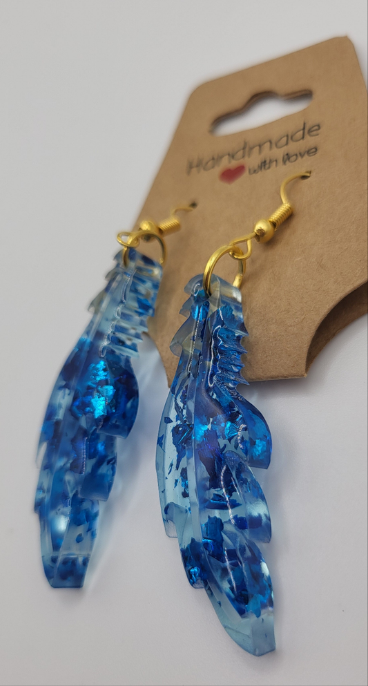 Boucles d’oreilles forme feuille