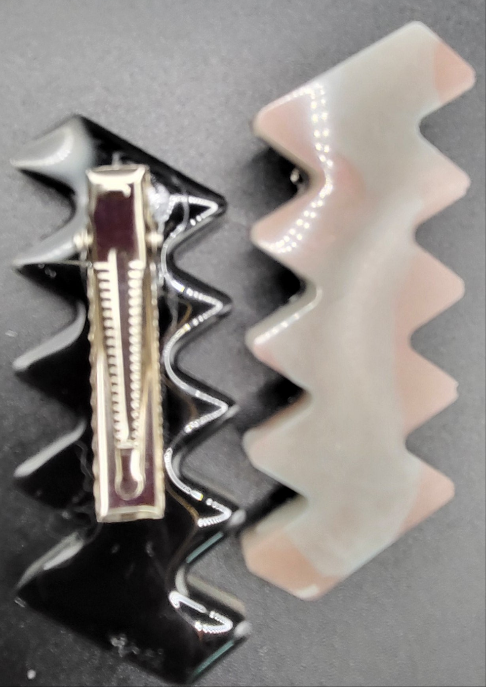 Lot de 4 barrettes artisanales uniques