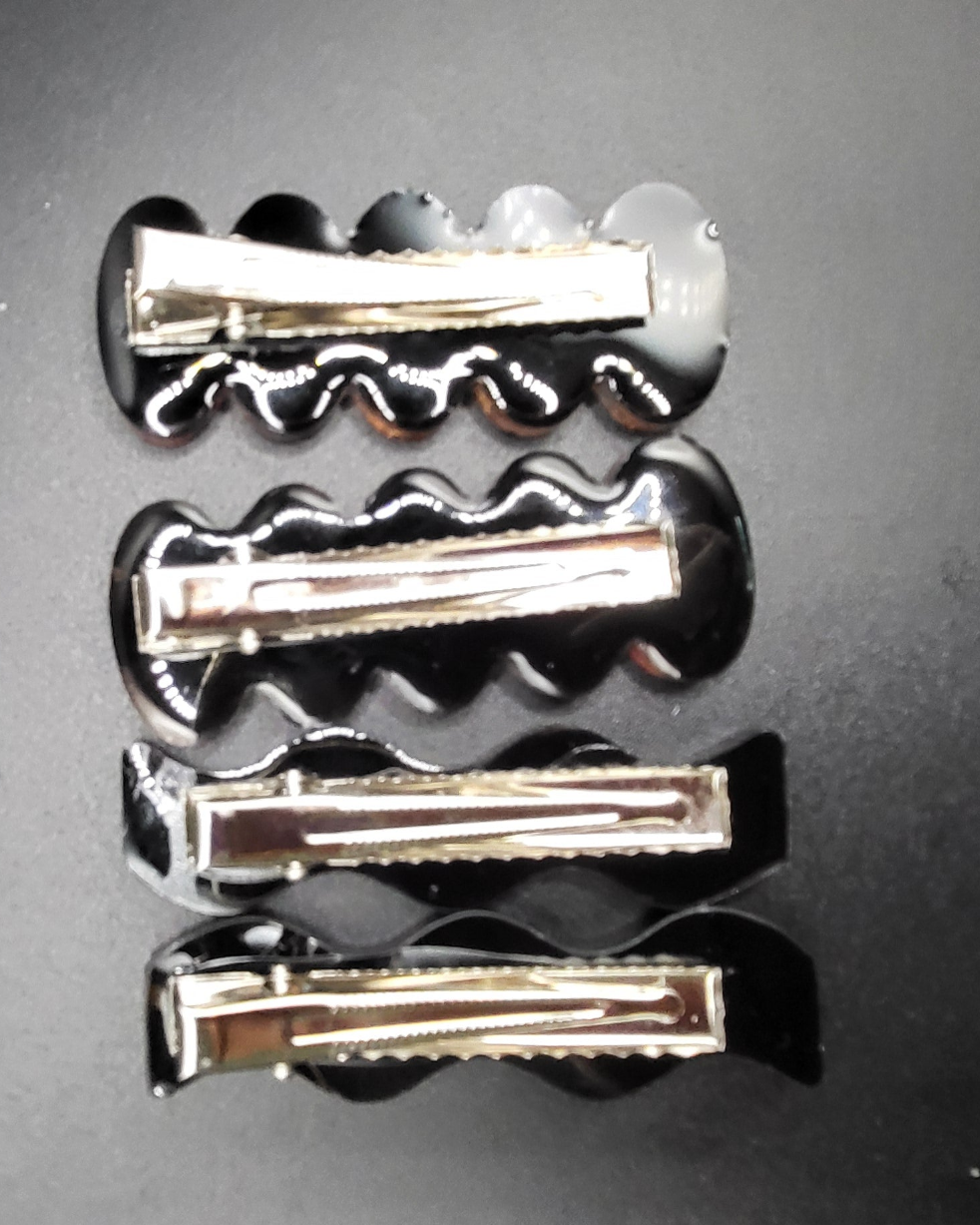 Lot de 4 barrettes artisanales uniques