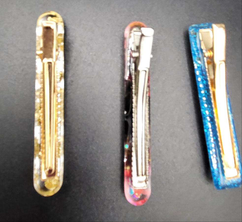 Lot de 3 barrettes artisanales uniques
