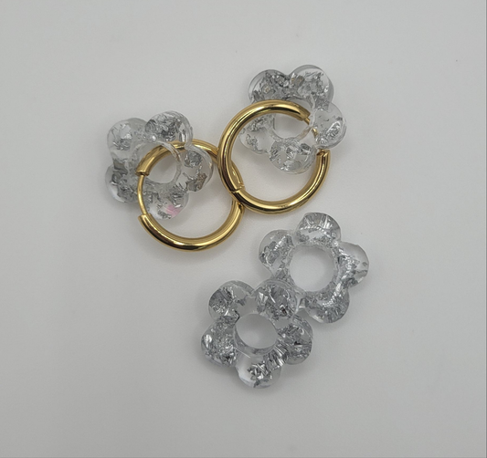 Pampilles feuilles d'argent, transparents