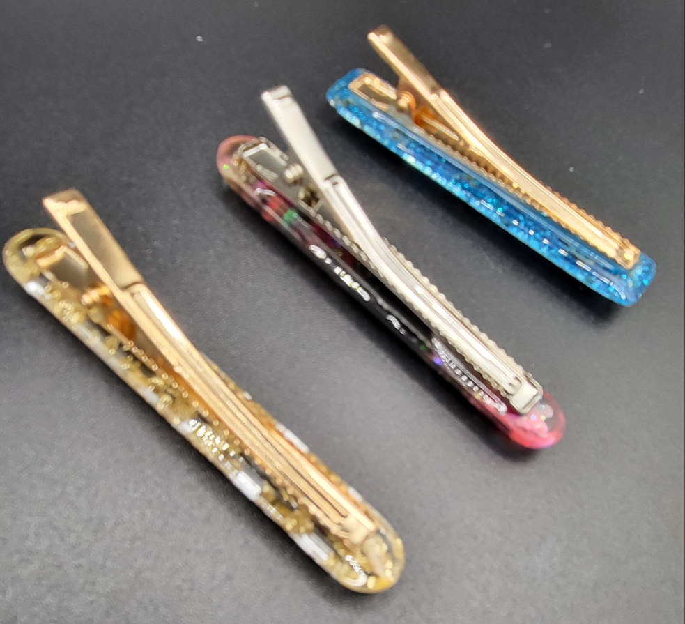 Lot de 3 barrettes artisanales uniques