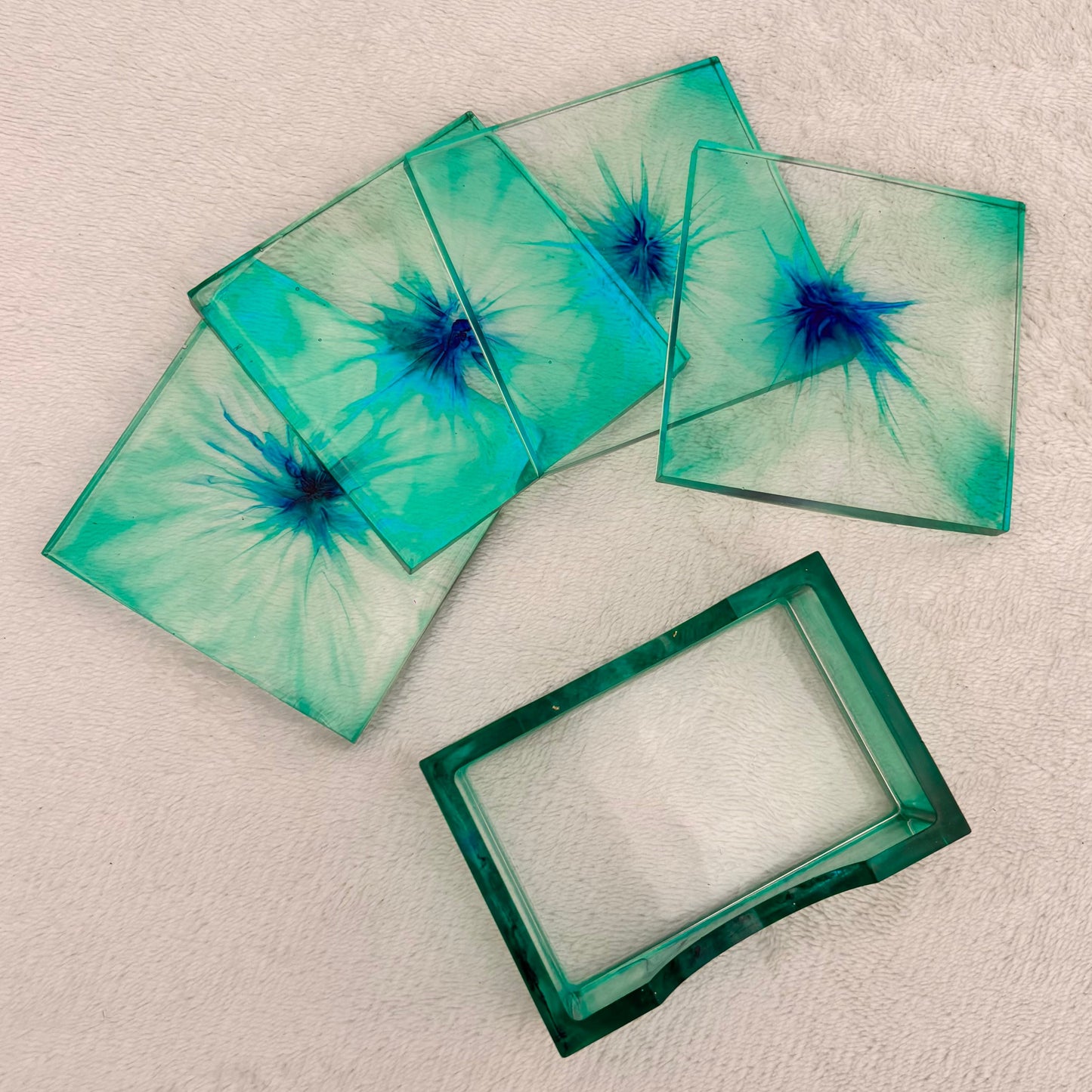 Dessous De Verres Éclat Bleu