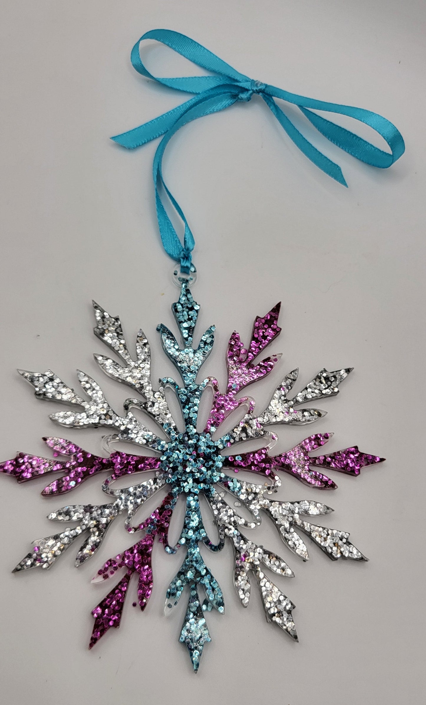 Boules flocons pour sapin de Noël