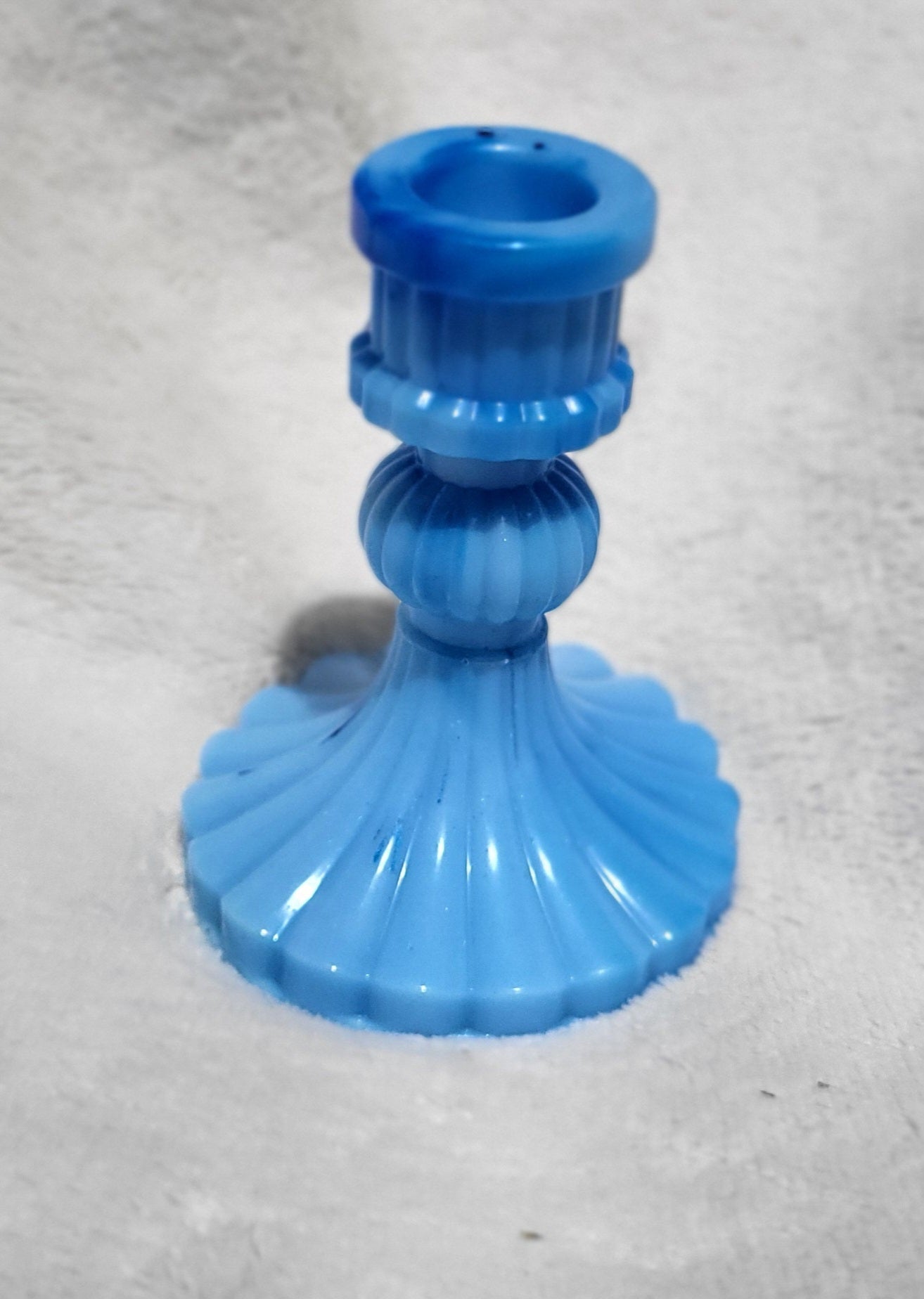 Chandelier bleu et perle marbré