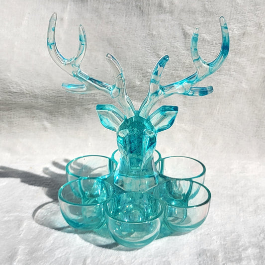 Porte Bijoux - Tête De Cerf Cyan