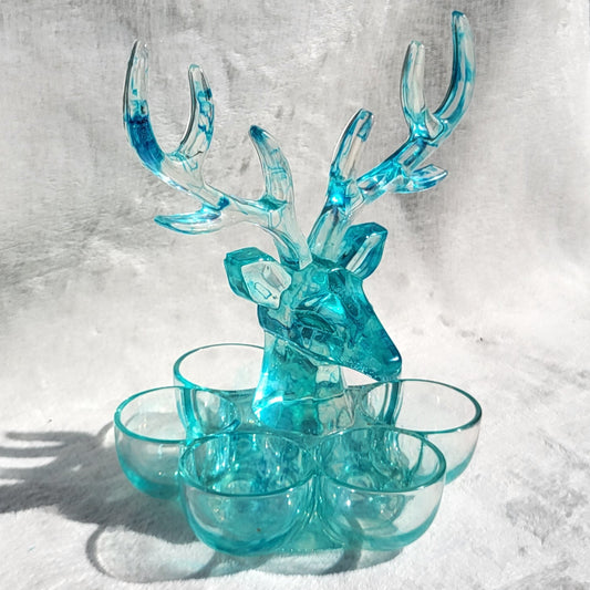 Porte Bijoux - Tête De Cerf Cyan