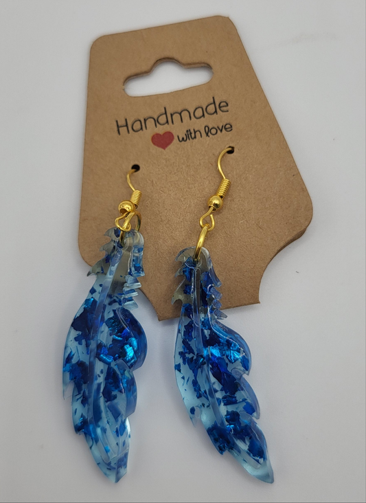 Boucles d’oreilles forme feuille