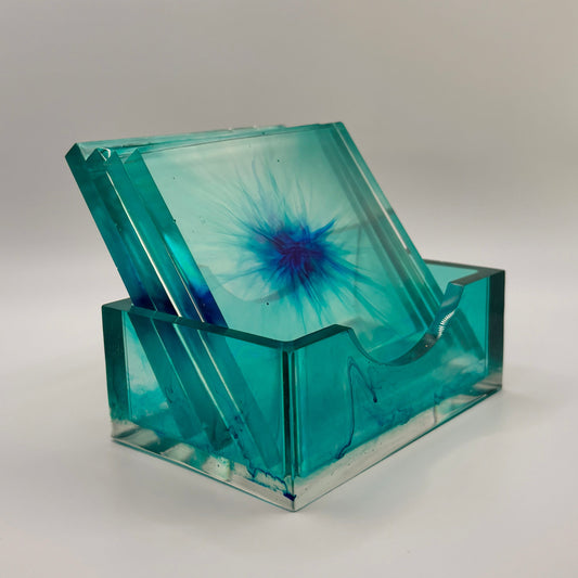 Dessous De Verres Éclat Bleu