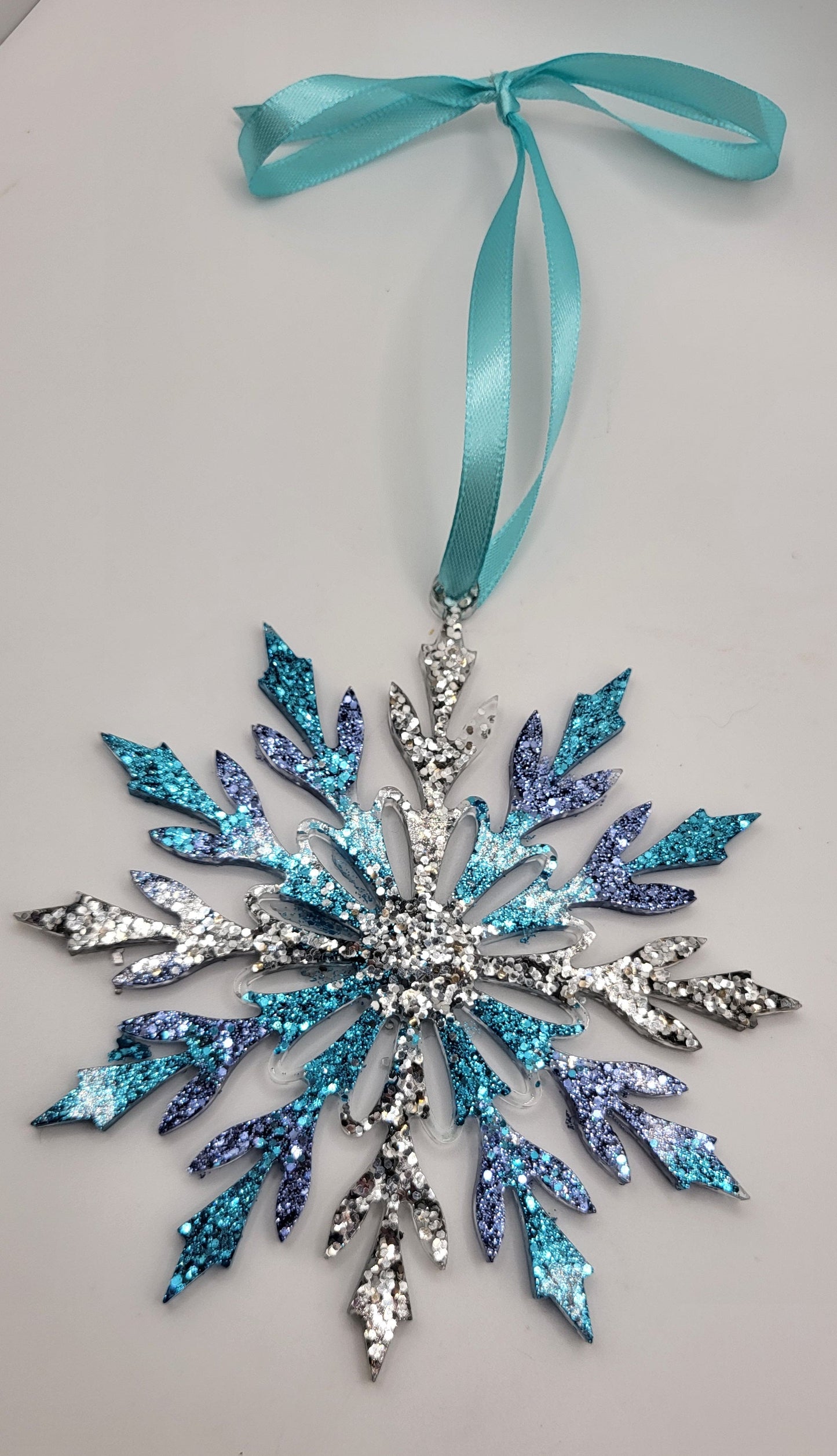 Boules flocons pour sapin de Noël