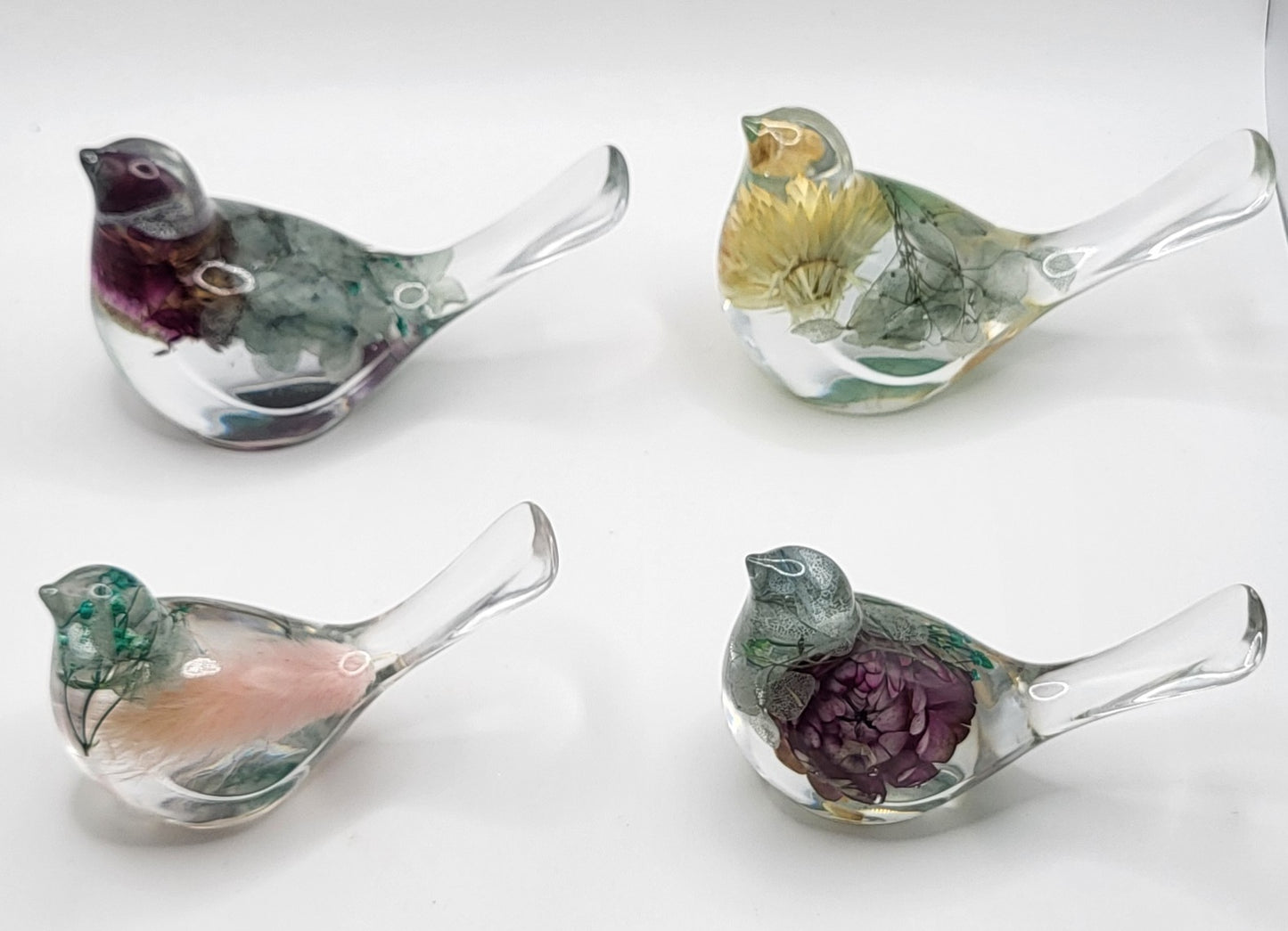 Oiseaux avec fleurs intégrés