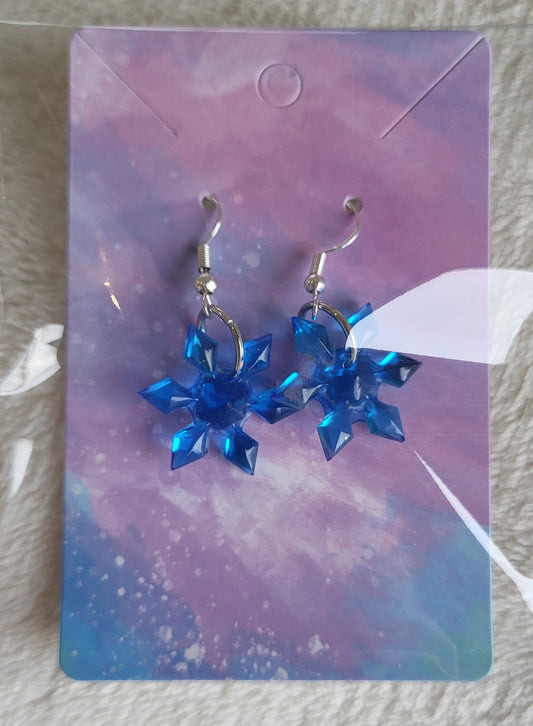 Boucles d’oreilles pendantes flocons ❄️